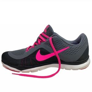 Nike flex trainer 6 cool gray pink blast woman size 9.5